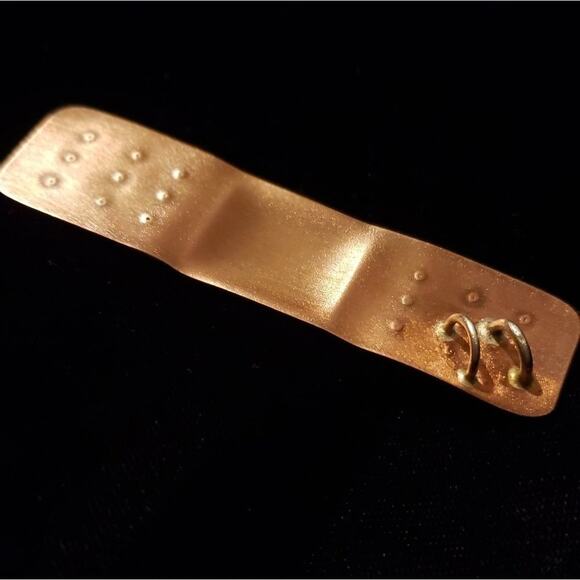 Handmade (by me) Copper Bandage Pendant - Picture 3 of 5